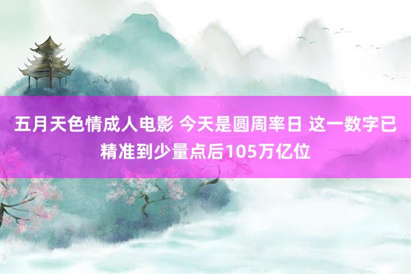 五月天色情成人电影 今天是圆周率日 这一数字已精准到少量点后105万亿位