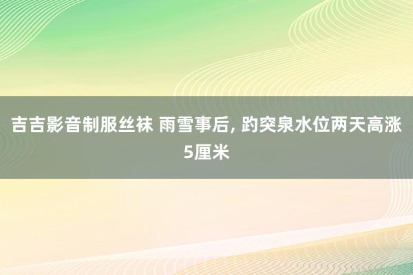 吉吉影音制服丝袜 雨雪事后， 趵突泉水位两天高涨5厘米